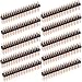 DIKAVS Break-Away 0.1" 2x20-pin Strip Dual Male Header for Raspberry Pi Zero GPIO (Pack of 10)