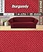 Golden Linens LLC 2 pcs Stretch Slipcovers Set, Couch/Sofa and Loveseat Cover (Burgundy)