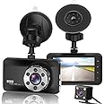 ORSKEY Dash Cam Front and Rear 1080P Full HD Dual Dash Camera in Car Camera Dashboard Camera Dashcam for Cars 170 Wide Angle 
