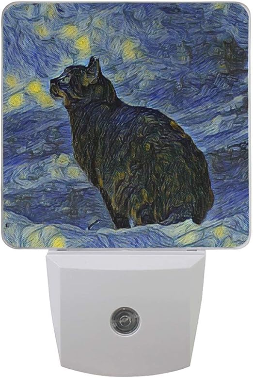 Katrine Store Etoile Lunaire Chat Van Gogh Veilleuse Branchez Les Bebes Veilleuses De Nuit Auto Motion Senor 2pc Amazon Fr Luminaires Et Eclairage