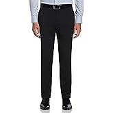 Perry Ellis Portfolio Slim Fit Men's Dress Pants, Flat Front, Stretch Fabric, Soft and Durable Slacks for Men