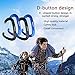 KAMOTA Carabiners, 2 Pack 12KN Aluminium Wiregate Carabiners for Hammocks Clipping On Camping Accessories Keychains and More