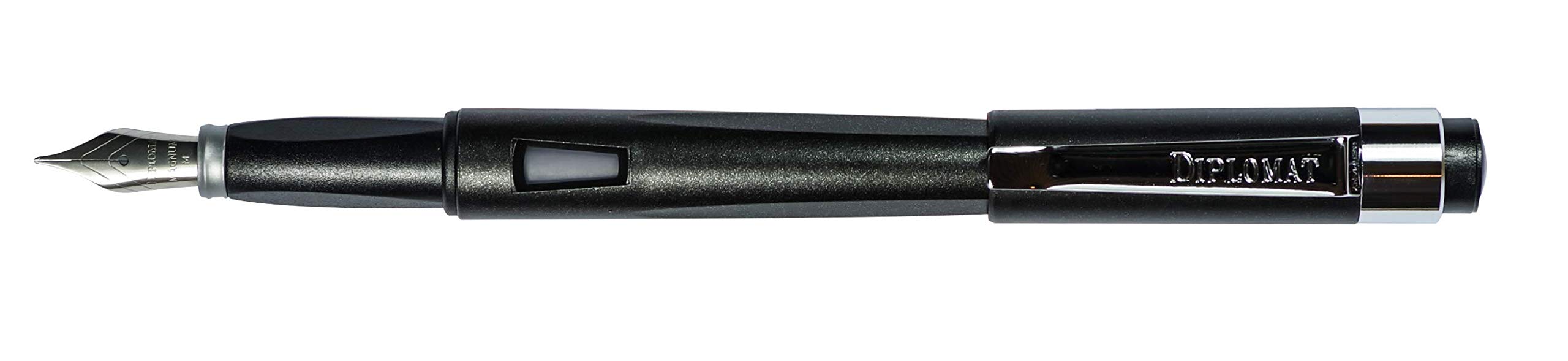 Diplomat - Magnum - Fountain Pen in Stainless Steel - Crow Black - Resistant and Elegant - 2 Years Warranty โ image 1