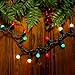 BOHON Christmas Lights Outdoor 24FT 70 LED G15 Red White and Green Globe String Lights Plug in with Pastel Bulb Green Wire for Indoor Patio Xmas Tree Garland Wreath Decor, Waterproof UL Certified