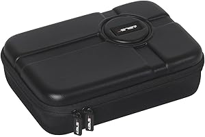 JSVER PU Leather Hard Shell Carrying Case for GoPro Hero13/12/11/10/9/8/7, AKASO EK7000 / Brave 4 4K / Brave 7 LE/Brave 8 / V