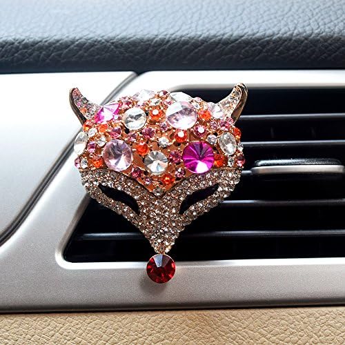 MOSA STORE Car Perfume Colorful Crystal Fox Car Vent Clip Air Freshener,Unique Gift Idea