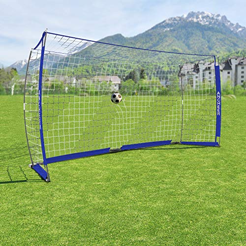 ANCHEER Portable Soccer Goal Net for Teens/Adults Quick SetUp Soccer