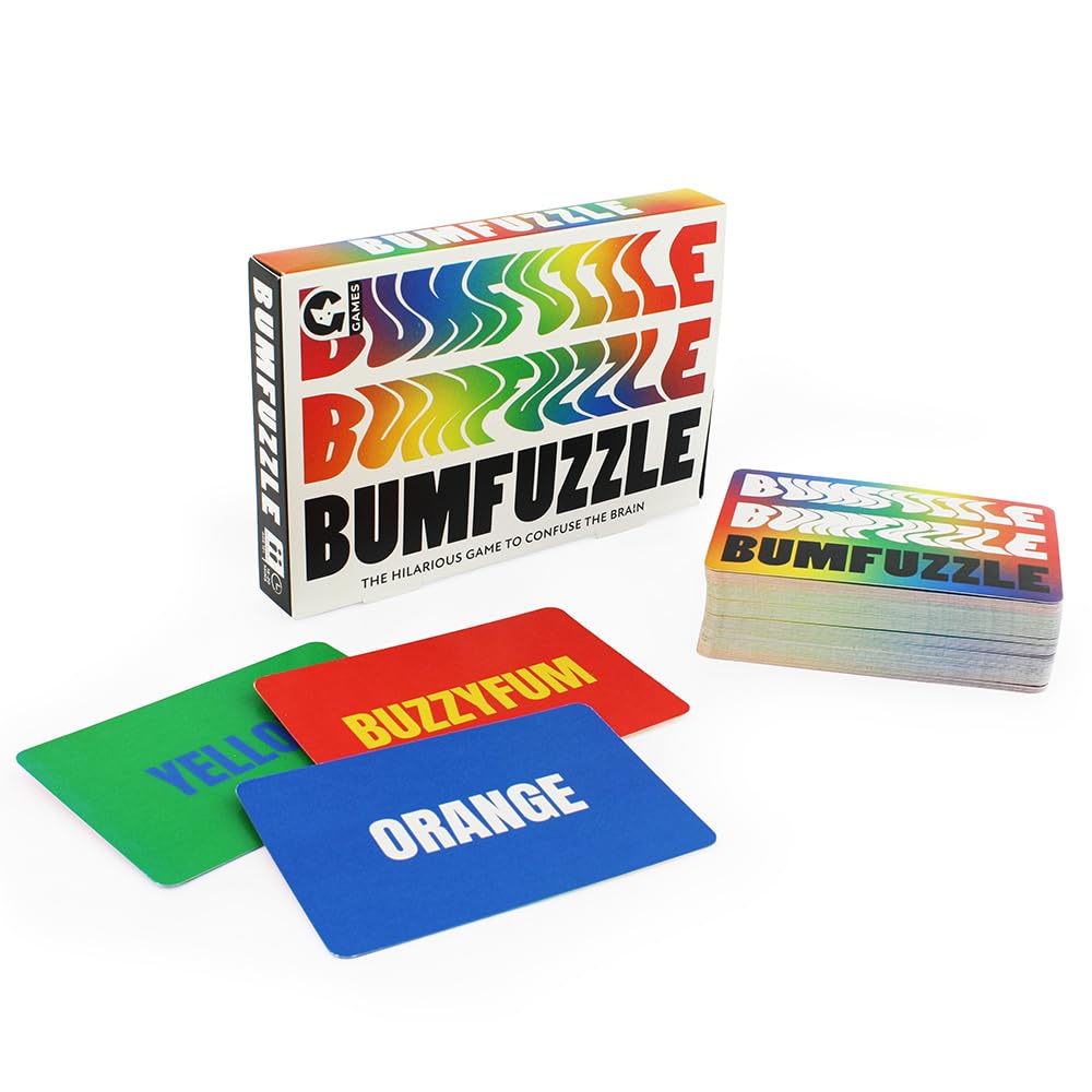 Ginger Fox Bumfuzzle Colour Match Card Game | Say the Word or the Colour | Fast-Paced Reaction Brain Teaser | Family Party Game Night | Ages 12+ | 2+ Players
