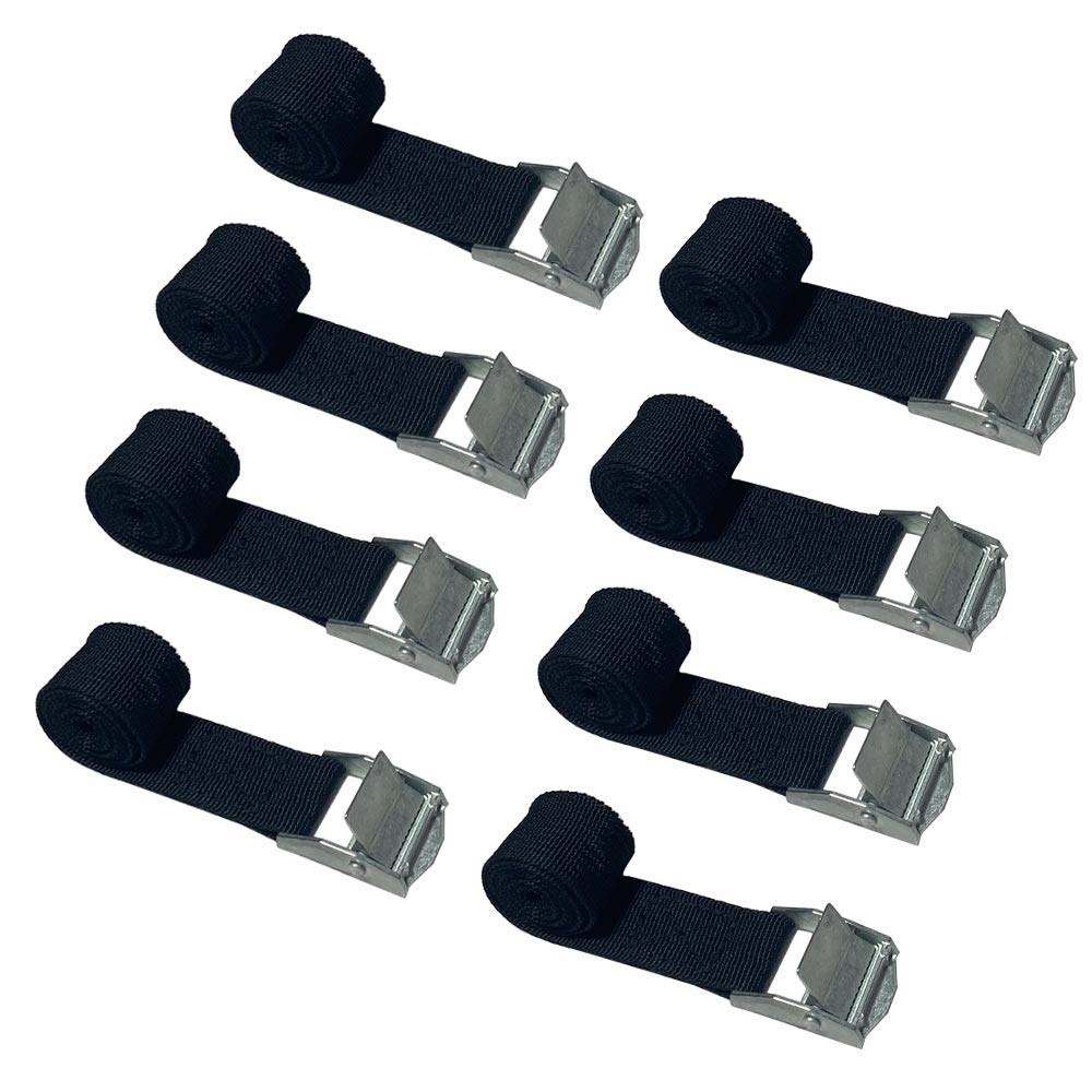 Lashing Strap, Buckle Strap, 8pcs Ratchet Tie Down Straps Load Securing Straps with Quick Release Cam Bukle For Motorcycle, Car Luggage Cargo Trailer