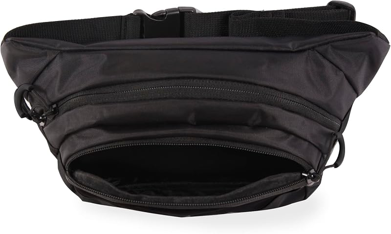 Unisex Bauchtasche Gürteltasche, Schwarz