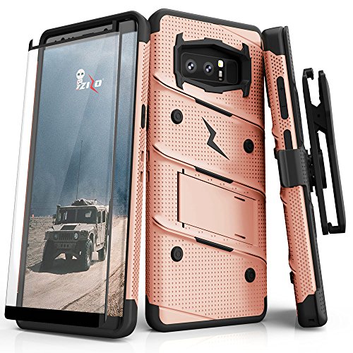 Samsung galaxy note 8 case, zizo [bolt series] free [curved full …