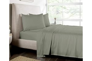 NIM TEXTILE Luxury Soft Sheets 1600 TC Softness Deep Pocket Fitted Sheet 4pc Bed Sheets Set Milano Collection Bedding - Orega