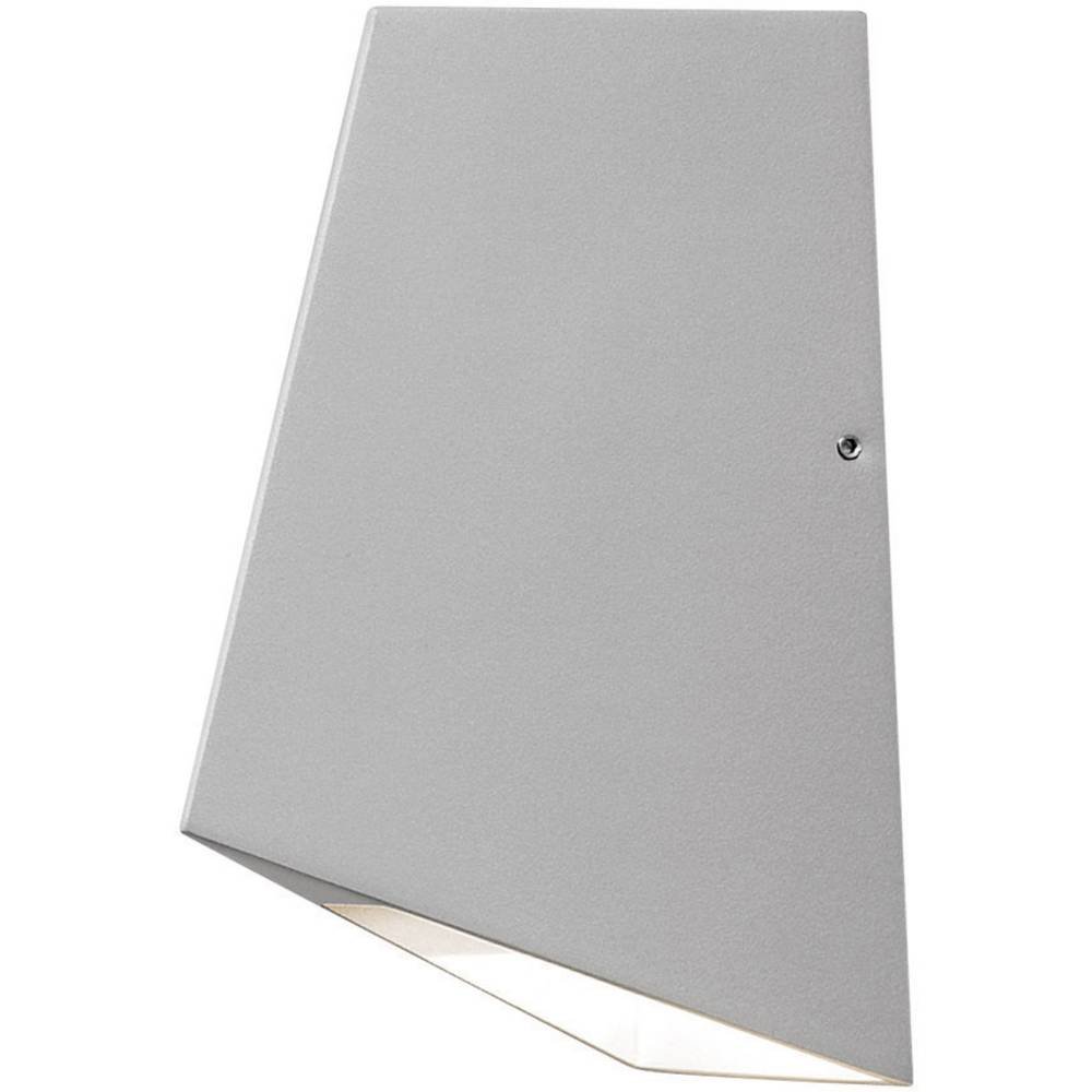 Konstsmide 7928-310 Imola Two Up Down Outdoor Wall Light / High Power 2 x 3 W LED Wall Lamp / Clear Glass Lens / Aluminium / IP54 / Outside Light Aluminium โ image 1