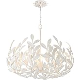 Crystorama Broche 5 Light Matte White Chandelier