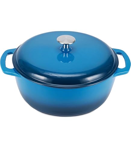 Old Mountain 78211 Cast Iron Flat Bottom Dutch Oven, 4.5 Quart