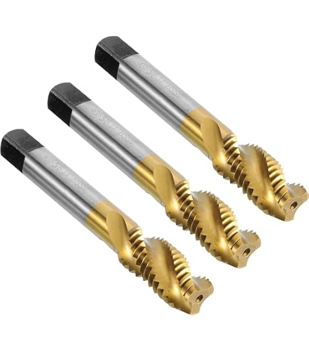 Thread Milling Tools Uxcell 10-32 UNF Spiral Flute Taps 2-Pack - HSS ...
