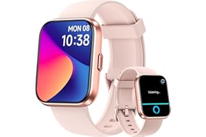 Fitpolo Smart Watches for Women, 1.8'' Alexa Built-in Fitness Tracker Watch with Bluetooth Calls, IP68 Waterproof, Heart Rate