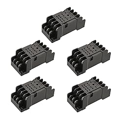 Heyiarbeit 5Pcs PYF14A 14-Pin DIN Rail Mounted