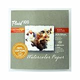 Fluid 100 Watercolor Paper Block, 6 x 6 inches, 15
