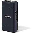 POLICE Stun Gun for Self Defense 800 – High Voltage Mini Rechargeable with LED Flashlight, Compact & Heavy Duty – Personal Security for Women & Men – Black
