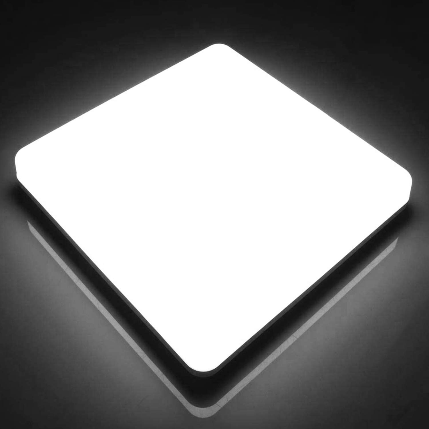 LED Ceiling Light Square Ketom 48W Waterproof IP44 Cold White 6500K, Ultra-Thin Modern Ceiling Light LED Bathroom IP44 Waterproof, Ceiling Lamp 4320LM for Office Living Room Kitchen Dining Room Hallway