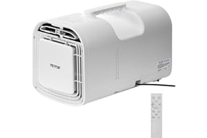 VEVOR Portable Air Conditioner, 4250 BTU 3-Speed Air Conditioning Unit with 24H Timer, Remote-Control Air Portable AC Adjusta