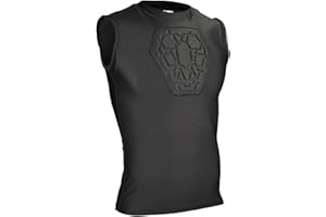 Sports Unlimited Diamond Shield Youth Baseball Padded Shirt, Heart Guard Sternum Protection Compression Shirt, Chest Protector Baseball and Softball