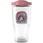Tervis Boho Mom Rainbow Made in USA Double Walled Insulated Tumbler Cup Keeps Drinks Cold & Hot, 24oz, Classic