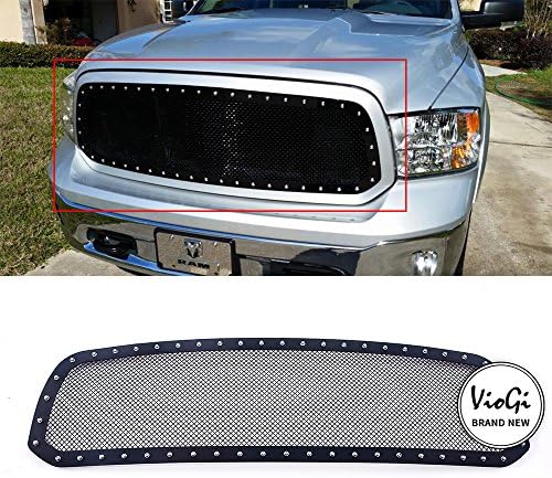 CBX Auto 1pc Replacement Upper Stainless Steel Black Billet Grille for 13-16 Ram 1500