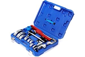 Tube Bender Kit Refrigeration Ratcheting Tubing Benders with Reverse Bending Attachment Hand Tool 1/4 to 7/8 Inch