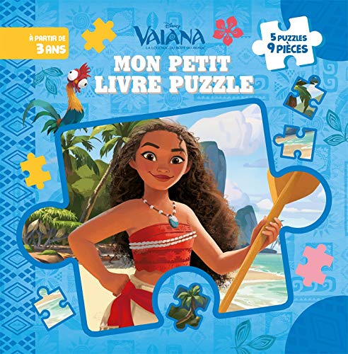 Mon petit livre puzzle Vaiana, la légende du bout du monde : 5 puzzles, 9 pièces by 