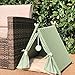 Azure Sky P519 Cat House Tower Rattan Furniture Tent, Greenthumb 1