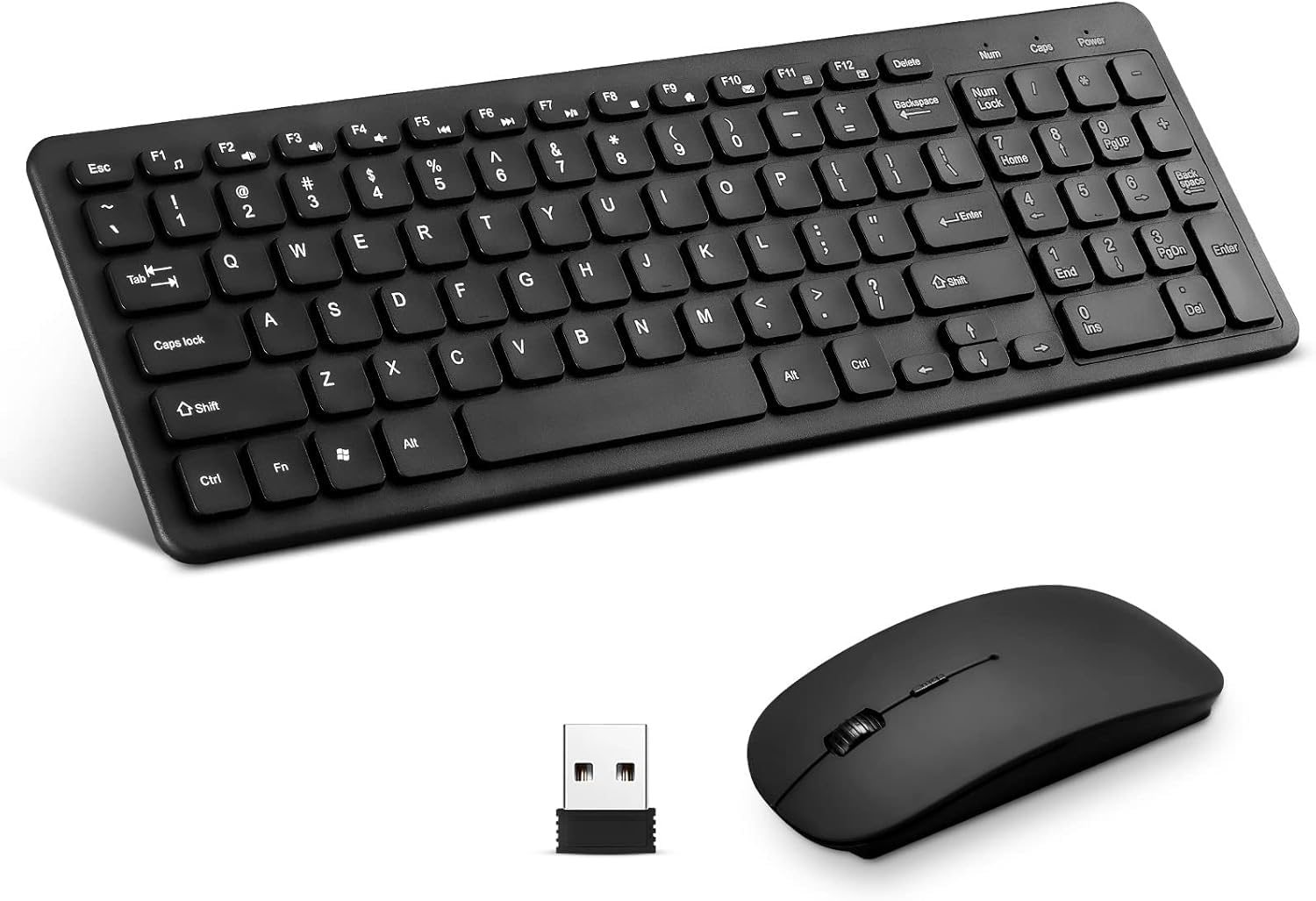 Photo 1 of SEE NOTES,,,,,,,,Wireless Keyboard and Mouse Combo, Compact Quiet Wireless Keyboard and Mouse Set 2.4G Ultra-Thin Sleek Design for Windows, Computer, Desktop, PC, Notebook, Laptop (Black01)