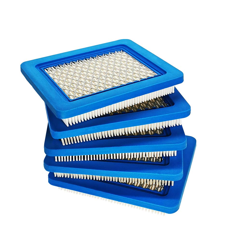 ZLKSKER Lawn Mower Air Filters Replacement for 491588S B&S 491588 493537 493537S 399959, Flat Air Cleaner (5)