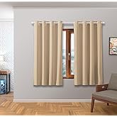 Cortina Blackout Curta Tecido Corta Luz Pequena Janela Dona Delicada (BEGE, 2 METROS)