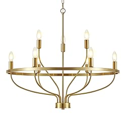 Widluth 30" Modern Gold Chandelier Light Fixture