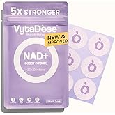 Premium High Dose NAD+ Patches for Women and Men – 5X Stronger - A New Kind of NAD+ Patch for Daily Energy & Focus – Wellness Patches - Water Resistant, Vegan, Extra Strong, 30 pack, 1 Months Supply