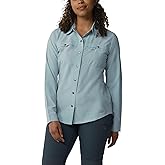 Dickies Womens Cooling Roll-tab Work Utility Button Down Shirt, Clear Blue, 2X US