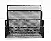Black 3 Slot Mesh Sorter Organizer, Great for Mail, Bills & Documents. Organized Paper Holder. By Stationary Station