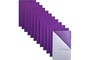 Jtnohx Self Adhesive Felt Sheets, 11 Pieces Stiff Sticky Felt, 8"x12" Felt Sheets with Adhesive Backing for Crafts, Felt Drawer Liner for Jewelry Box Drawer DIY (Purple)