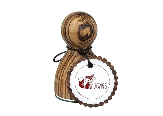 Maxi Stempel L - JONAS mit Fuchs , Namensstempel