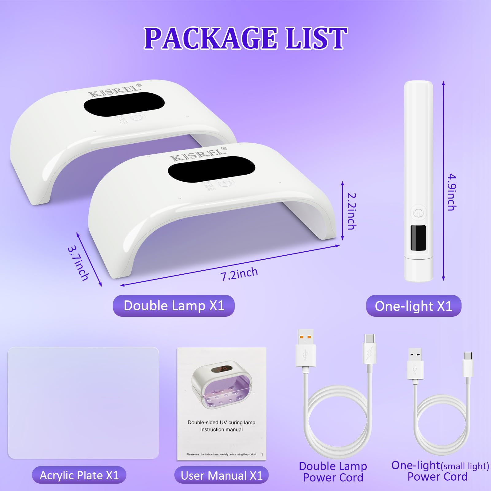 KISREL UV Light for Resin, Large Double-Sided Light with UV Flashlight, 2-in-1 Detachable Resin Curing Machine, 3-Speed Digital Display, 36w Fast Curing Lamp for Crafts, Jewellery Making