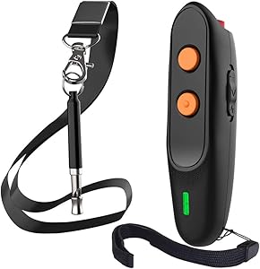 Ultrasonic Dog Bark Deterrent - Rechargeable Bark Control Device - Dog Barking Deterrent Devices - Dog Behavior Training Tool Control Devices of 16.4 Ft Effective Control Range with LED Indicator