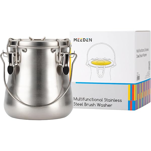 Seau De Nettoyage Pour Pinceaux D'artiste - En Acier