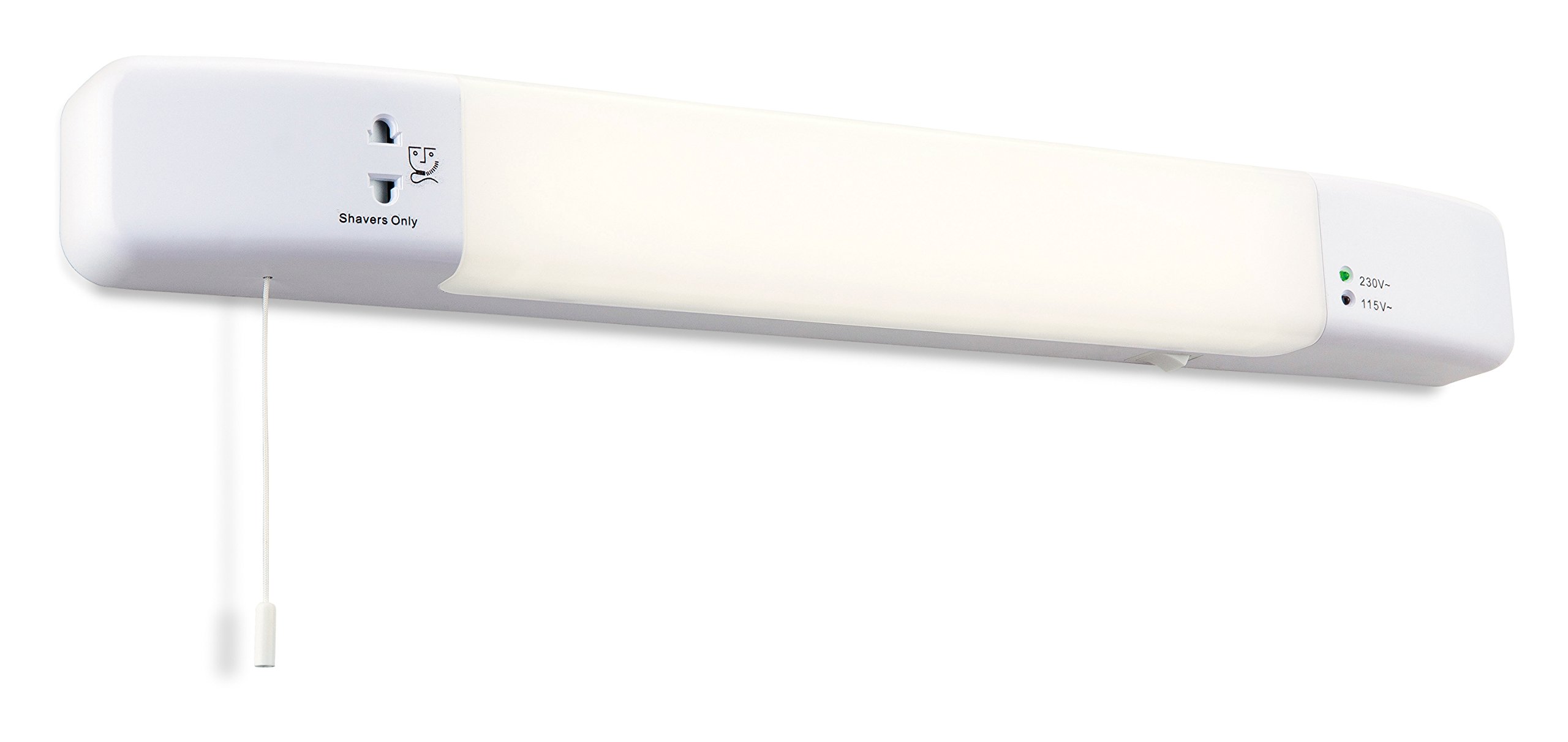 Firstlight Slim Line Switched LED Shaver Light, 8 W, White