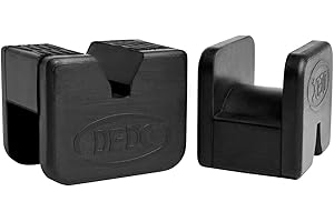 DEDC Jack Stand Pads 2 Pcs, Universal Rubber Pinch Weld Protector Jack Stands Adapter Pads, Car Lift Frame Rail Protection Accessories