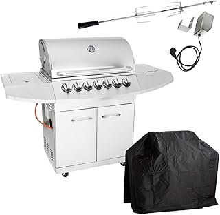 Allgrill Gasgrill Allrounder IV Top Line Set inkl. Grillspieß und Wetterschutzhülle