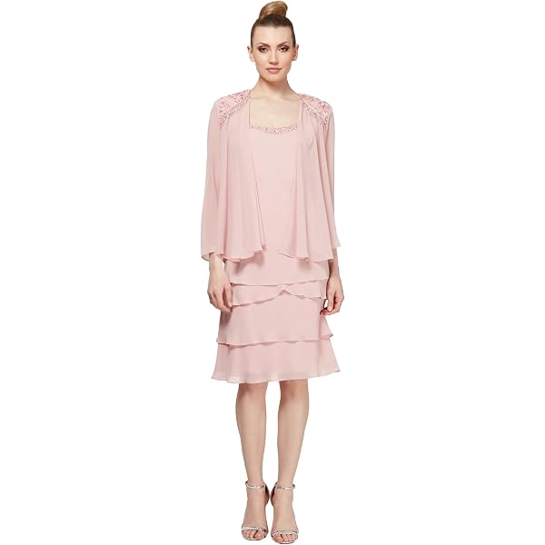 r&m richards women's beaded chiffon jacket dress Bex Strapless Slinky Maxi Dress With Split / Pale Pink | MESHKI main image 0