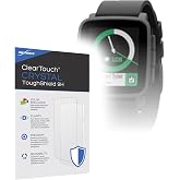 BoxWave Screen Protector Compatible with Pebble Time 2 - ClearTouch Crystal ToughShield 9H (2-Pack), Clear 9H Tough Flexible Film Screen Protector