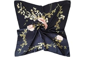 vabovin Women's 35" Satin Square Silk Like Hair Scarves and Wraps Headscarf for Sleeping